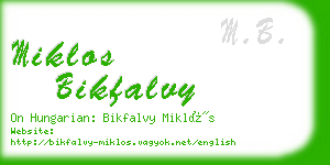 miklos bikfalvy business card